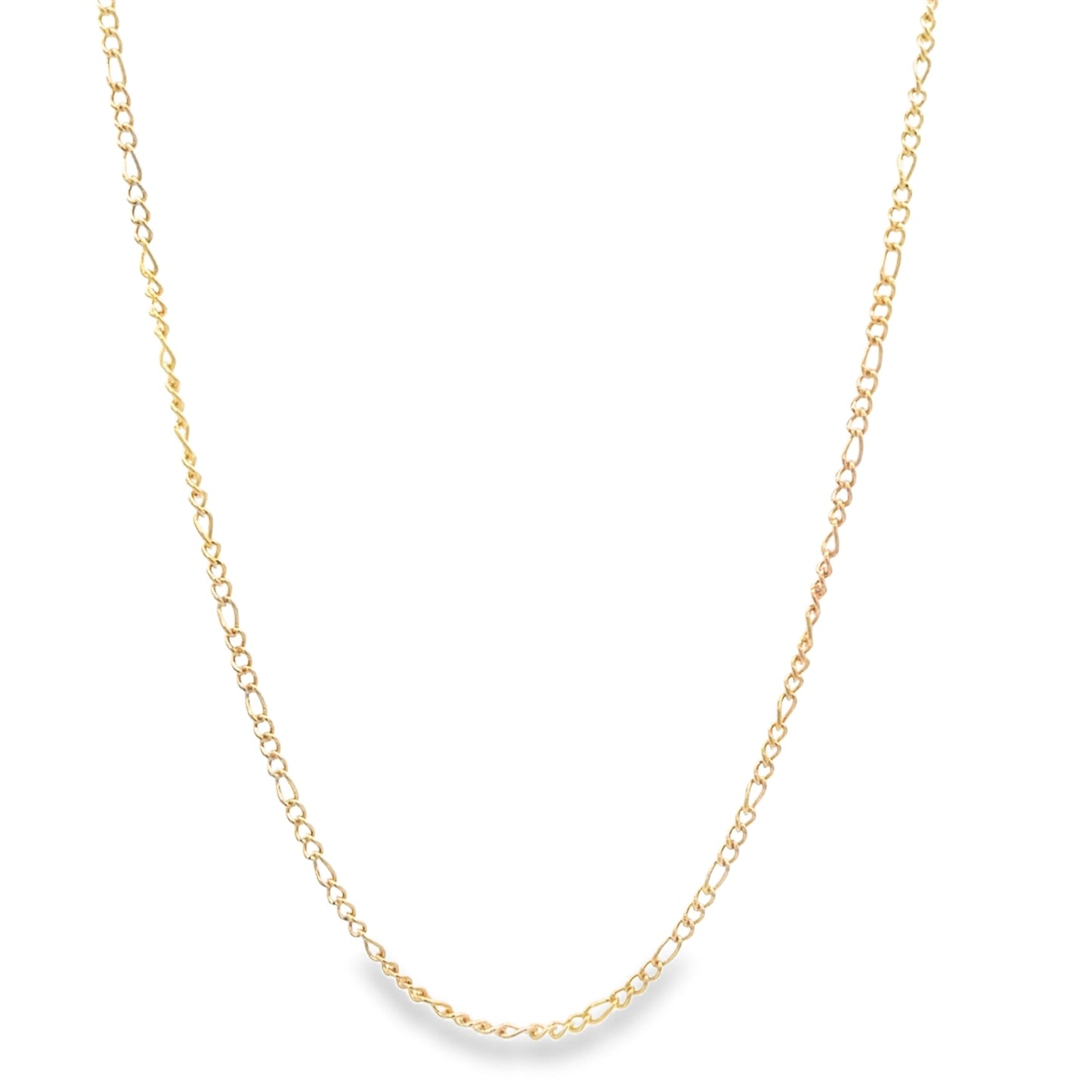 18K Gold Filled 1mm Link Figaro Chain