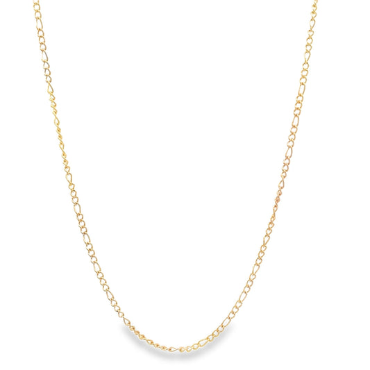 18K Gold Filled 1mm Link Figaro Chain