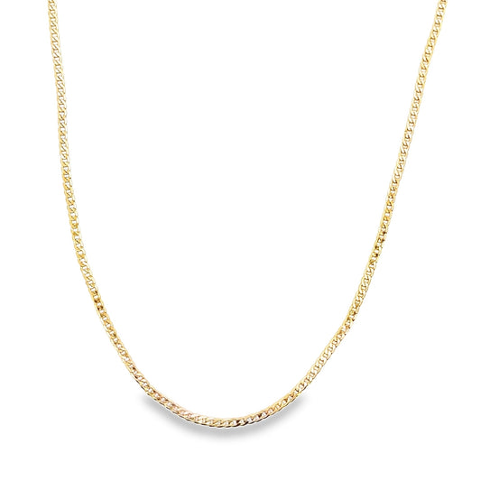 2mm Diamond Cut Cuban Chain