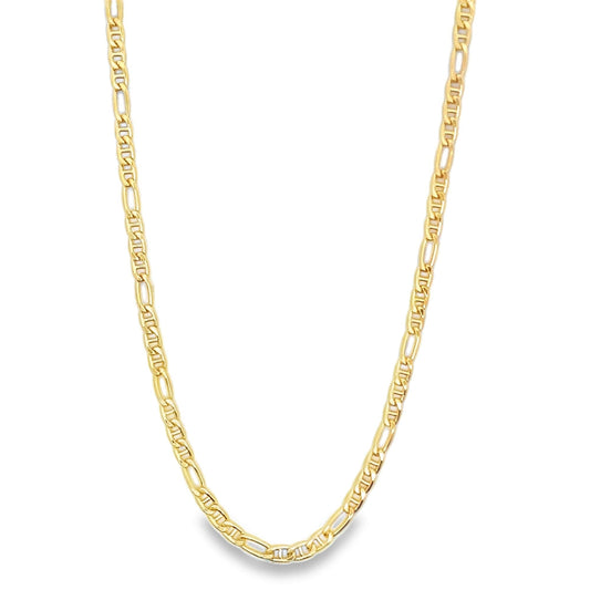 Flat Dainty Figaro Chain