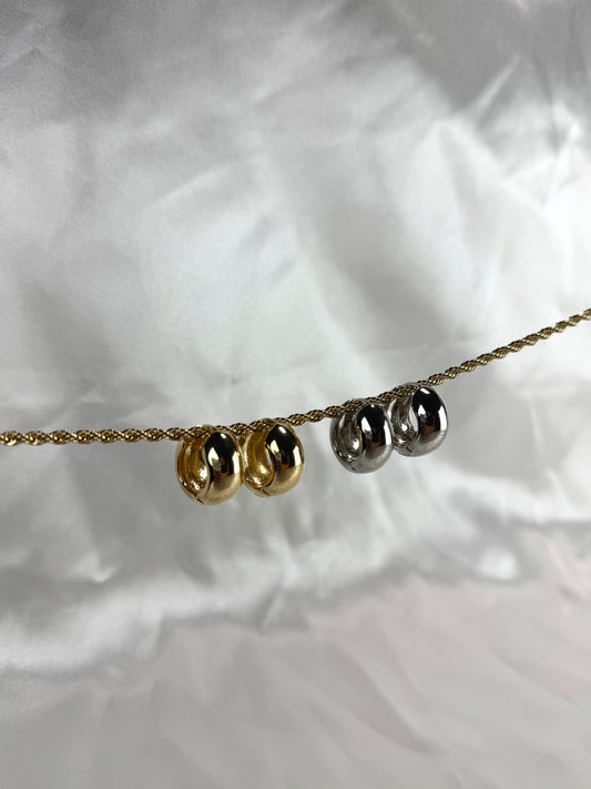 18k Gold Filled Thick Huggies