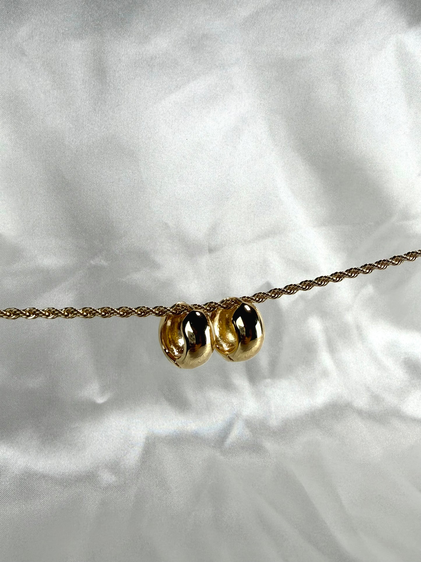 18k Gold Filled Thick Huggies