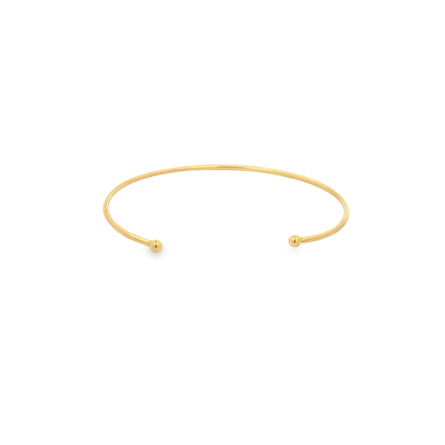 Filled CZ Open Cube Bangle