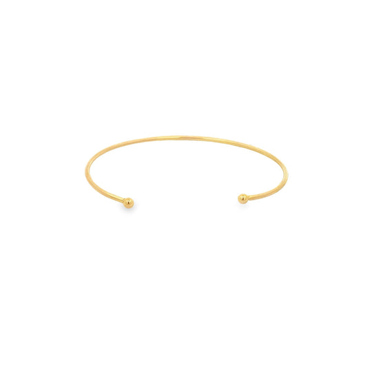 Filled CZ Open Cube Bangle