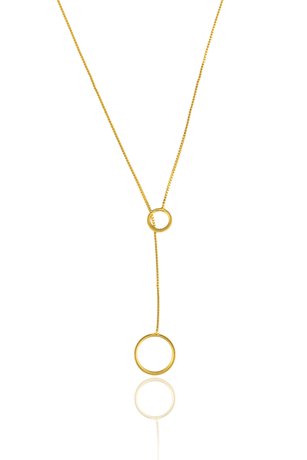1mm Box Lariat Circle Chain
