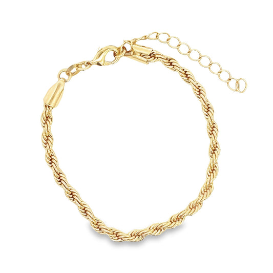 Gold Rope Chain Bracelet