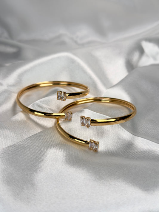 Cushion CZ Bangle