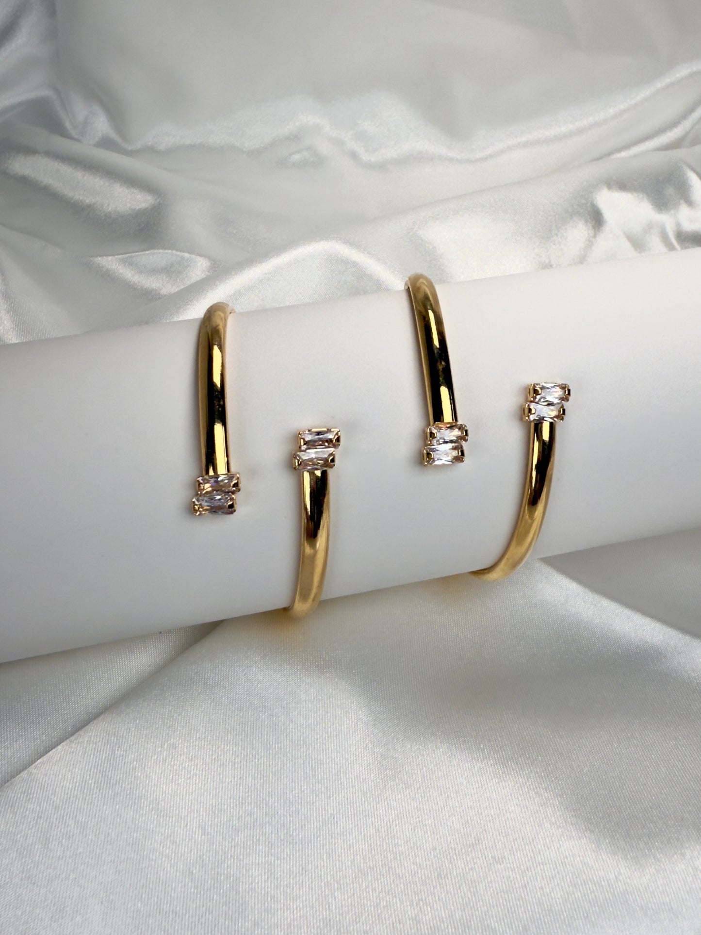 Cushion CZ Bangle
