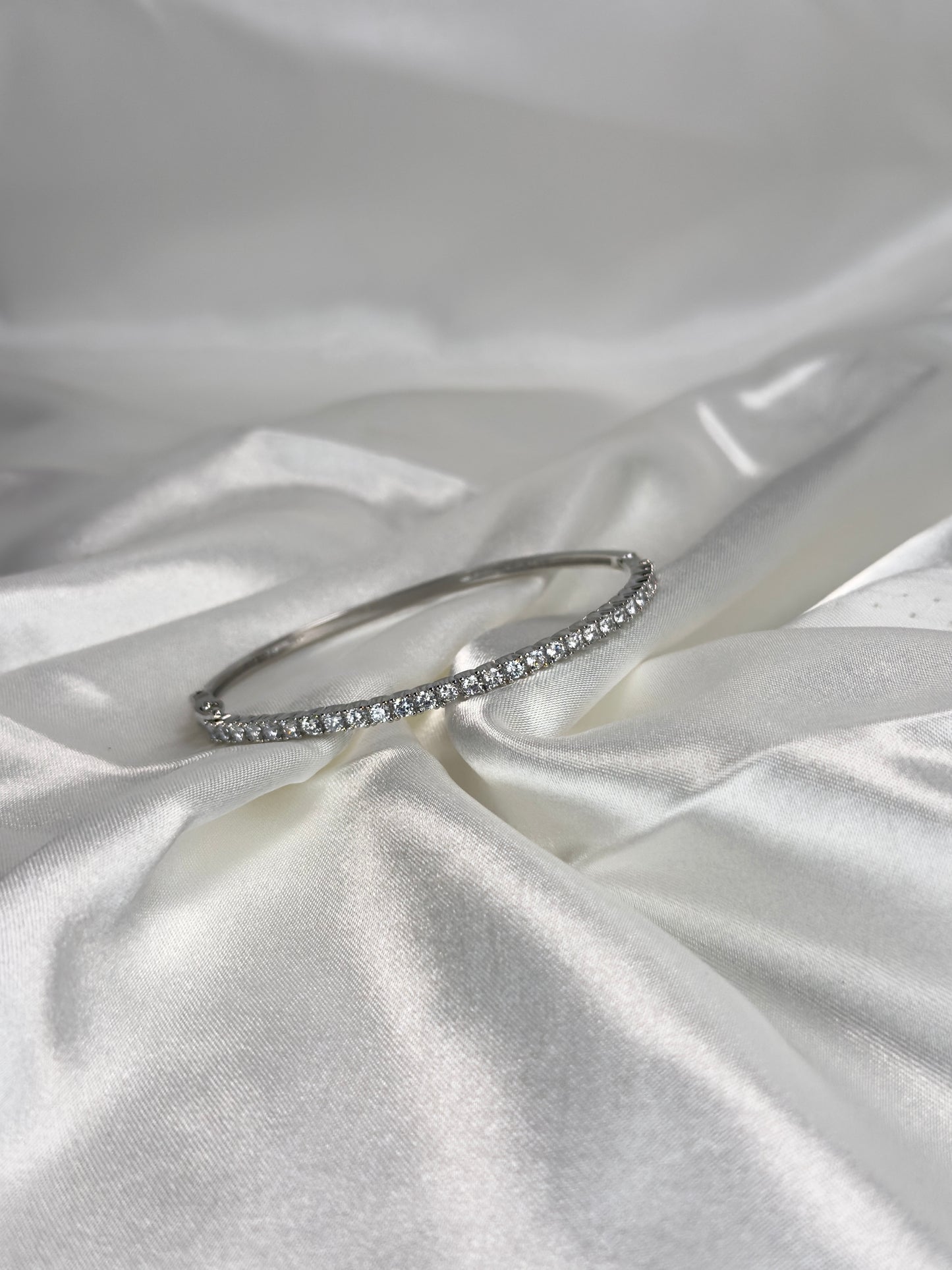 CZ Stone Buckle Bangle